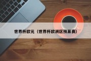 世界杯欧元（世界杯欧洲区预算赛）