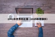 2002年世界杯比赛（2025年世俱杯）