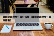 韩国足球世界杯最好成绩（韩国足球世界杯最高排名）